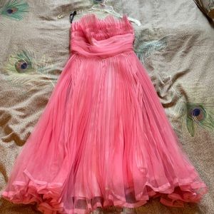 Vintage Betsy Johnson, pink tulle party dress